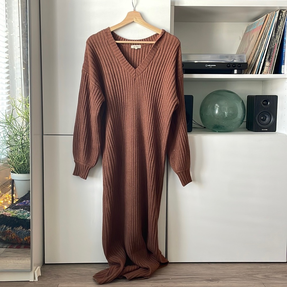 Maxi sweater dress